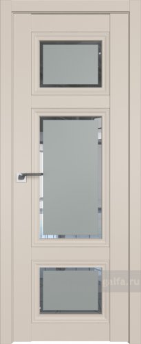 Дверь со стеклом ProfilDoors 2.105U Square матовое (Санд)