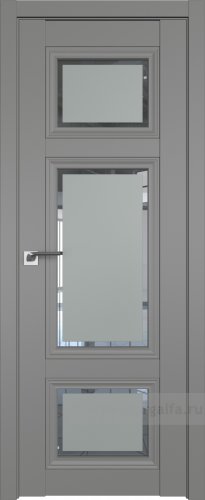 Дверь со стеклом ProfilDoors 2.105U Square матовое (Грей)