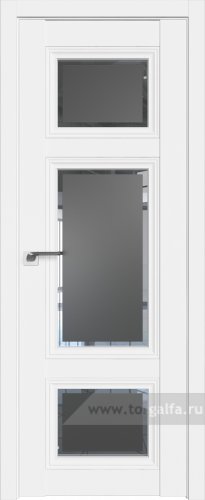 Дверь со стеклом ProfilDoors 2.105U Square графит (Аляска)