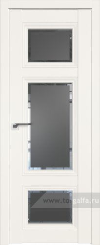Дверь со стеклом ProfilDoors 2.105U Square графит (ДаркВайт)