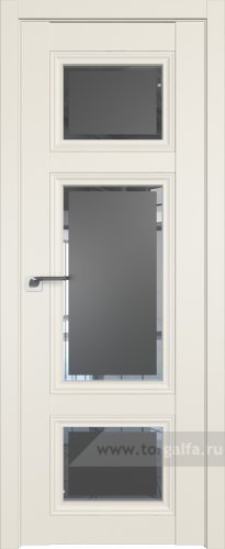 Дверь со стеклом ProfilDoors 2.105U Square графит (Магнолия Сатинат)