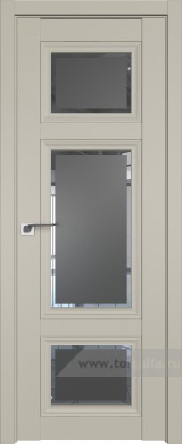 Дверь со стеклом ProfilDoors 2.105U Square графит (Шеллгрей)
