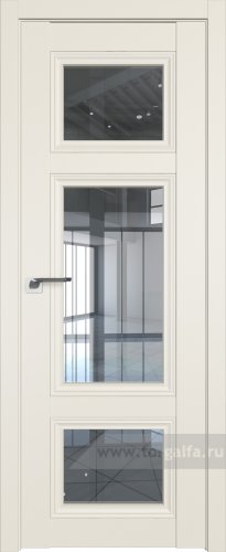 Дверь со стеклом ProfilDoors 2.105U Прозрачное (Магнолия Сатинат)