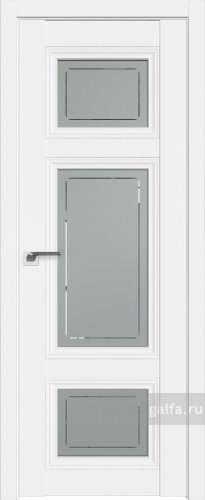 Дверь со стеклом ProfilDoors 2.105U Гравировка 4 (Аляска)