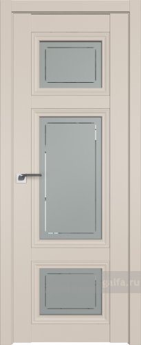 Дверь со стеклом ProfilDoors 2.105U Гравировка 4 (Санд)