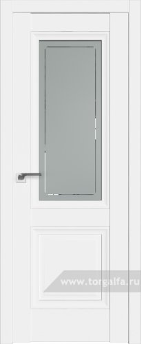 Дверь со стеклом ProfilDoors 2.113U Гравировка 4 (Аляска)