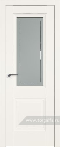 Дверь со стеклом ProfilDoors 2.113U Гравировка 4 (ДаркВайт)