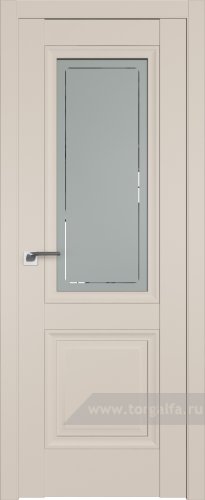 Дверь со стеклом ProfilDoors 2.113U Гравировка 4 (Санд)