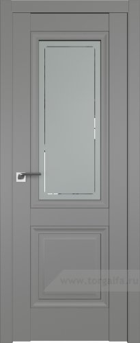 Дверь со стеклом ProfilDoors 2.113U Гравировка 4 (Грей)