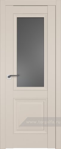 Дверь со стеклом ProfilDoors 2.113U Графит (Санд)