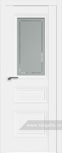 Дверь со стеклом ProfilDoors 2.115U Гравировка 4 (Аляска)