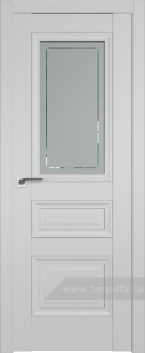 Дверь со стеклом ProfilDoors 2.115U Гравировка 4 (Манхэттен)