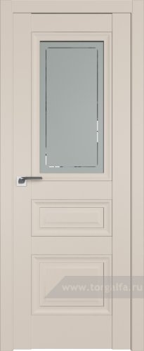 Дверь со стеклом ProfilDoors 2.115U Гравировка 4 (Санд)