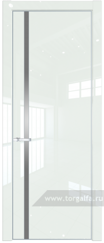 Дверь со стеклом ProfilDoors 21LA Lacobel Серебряный лак с профилем Серебро ( ДаркВайт люкс)