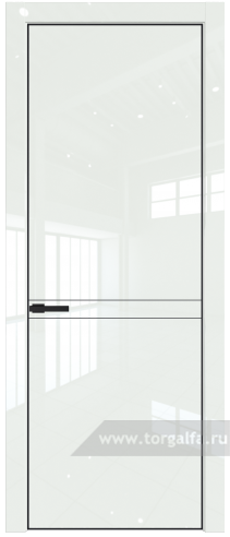 Глухая дверь ProfilDoors 11LE с кромкой Черный матовый RAL9005 ( ДаркВайт люкс)