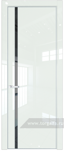 Дверь со стеклом ProfilDoors 21LE Зеркало Grey с кромкой Серебро ( ДаркВайт люкс)