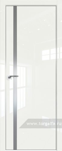 Дверь со стеклом ProfilDoors 21LE Lacobel Серебряный лак с кромкой Серебро ( ДаркВайт люкс)