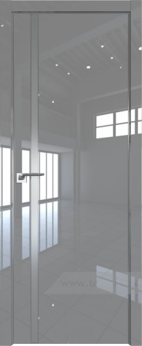 Дверь со стеклом ProfilDoors 21LE Lacobel Серебряный лак с кромкой Серебро (Грей люкс)