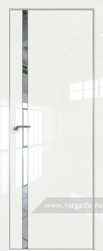 Дверь со стеклом ProfilDoors 21LE Зеркало с кромкой Серебро ( ДаркВайт люкс)