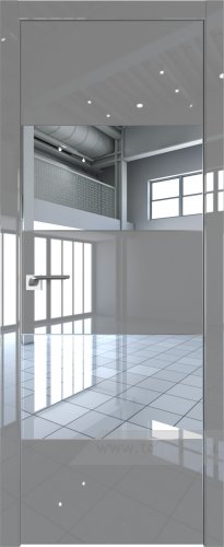 Дверь со стеклом ProfilDoors 22LE Зеркало с кромкой Серебро (Грей люкс)