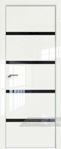 Дверь со стеклом ProfilDoors 23LE Lacobel Черный лак с кромкой Матовая ( ДаркВайт люкс)