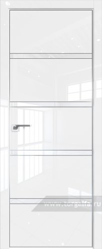 Дверь со стеклом ProfilDoors 23LE Лак классик с кромкой Матовая (Белый люкс)