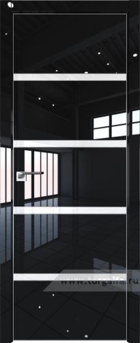 Дверь со стеклом ProfilDoors 23LE Лак классик с кромкой Матовая (Черный люкс)