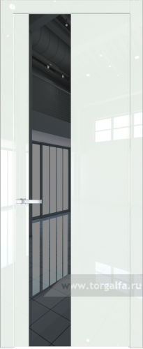Дверь со стеклом ProfilDoors 19LW Зеркало Grey с молдингом Серебро ( ДаркВайт люкс)
