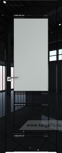 Дверь со стеклом ProfilDoors 2L Матовое (Черный люкс)