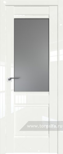 Дверь со стеклом ProfilDoors 2L Графит ( ДаркВайт люкс)