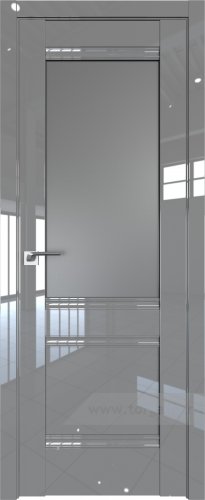Дверь со стеклом ProfilDoors 2L Графит (Грей люкс)