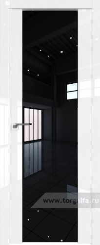 Дверь со стеклом ProfilDoors 8L Черный триплекс (Белый люкс)