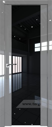 Дверь со стеклом ProfilDoors 8L Черный триплекс (Грей люкс)