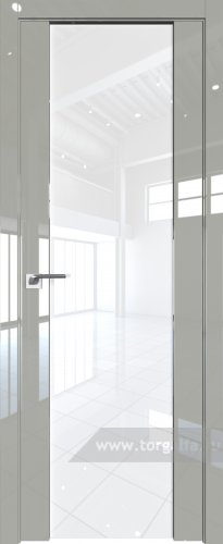 Дверь со стеклом ProfilDoors 8L Белый триплекс (Галька люкс)