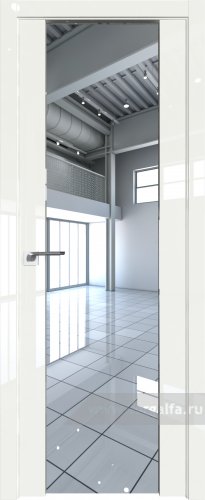 Дверь со стеклом ProfilDoors 8L Зеркальный триплекс ( ДаркВайт люкс)