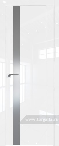 Дверь со стеклом ProfilDoors 62L Lacobel Серебряный лак (Белый люкс)