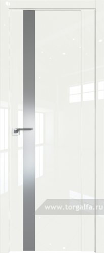 Дверь со стеклом ProfilDoors 62L Lacobel Серебряный лак ( ДаркВайт люкс)
