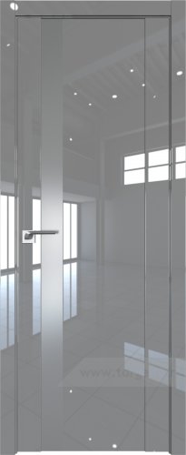 Дверь со стеклом ProfilDoors 62L Lacobel Серебряный лак (Грей люкс)