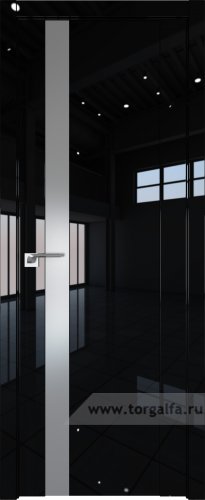 Дверь со стеклом ProfilDoors 62L Lacobel Серебряный лак (Черный люкс)