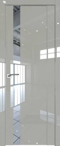 Дверь со стеклом ProfilDoors 62L Зеркало (Галька люкс)