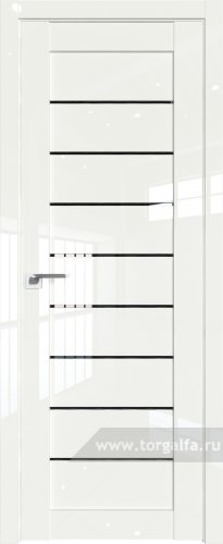Дверь со стеклом ProfilDoors 73L Черный триплекс ( ДаркВайт люкс)