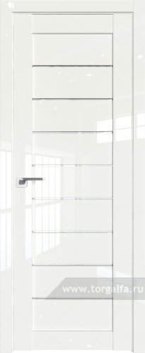 Дверь со стеклом ProfilDoors 73L Прозрачное ( ДаркВайт люкс)
