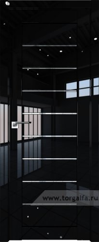 Дверь со стеклом ProfilDoors 73L Прозрачное (Черный люкс)