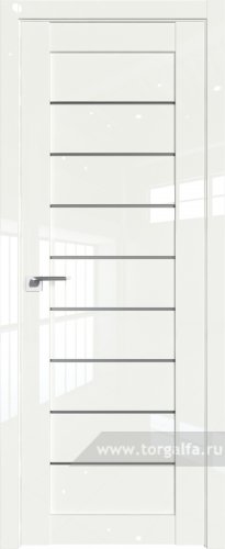 Дверь со стеклом ProfilDoors 73L Графит ( ДаркВайт люкс)