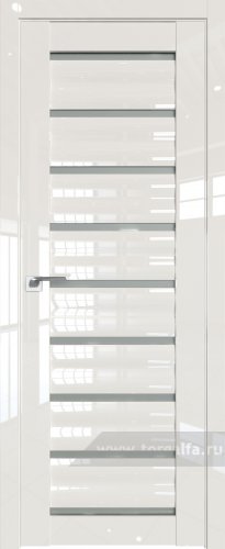 Дверь со стеклом ProfilDoors 76L Матовое (Магнолия люкс)