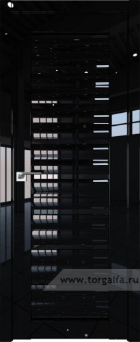 Дверь со стеклом ProfilDoors 76L Черный триплекс (Черный люкс)