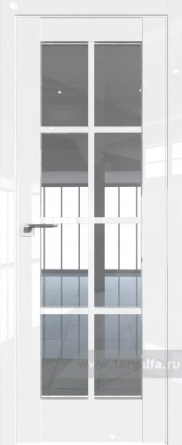 Дверь со стеклом ProfilDoors 101L Прозрачное (Белый люкс)