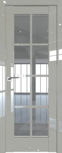 Дверь со стеклом ProfilDoors 101L Прозрачное (Галька люкс)