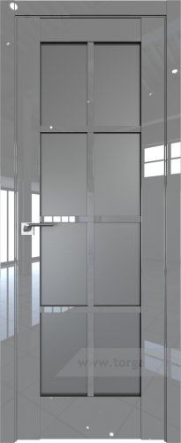 Дверь со стеклом ProfilDoors 101L Графит (Грей люкс)