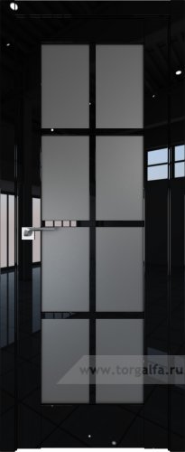 Дверь со стеклом ProfilDoors 101L Графит (Черный люкс)
